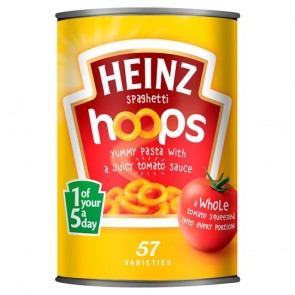 Heinz Spaghetti Hoops In Tomato Sauce 400G 