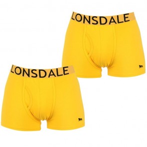 Lansdale 2 Pack Trunk Mens Boxers - Yellow.