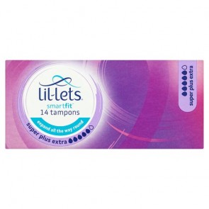 Lil Lets Non Applicator Super Plus Extra Tampons 14 Pack.