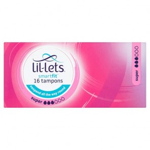 Lil Lets Non Applicator Super Tampons 16 Pack.