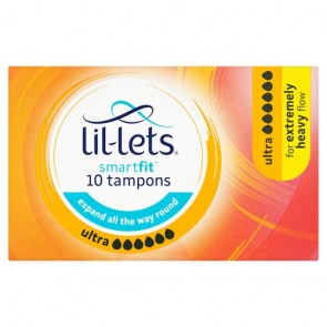 Lil Lets Non Applicator Ultra Tampons 10 Pack.