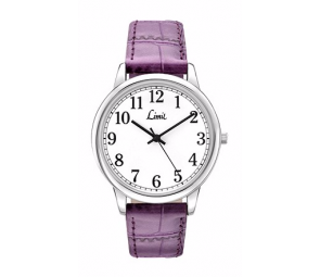 Limit Ladies' White Dial Purple Strap Watch