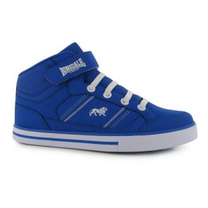Lonsdale Canons Children's Hi Top Trainers - Blue/White.
