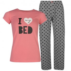Miso Pyjama Set Ladies - I Love My Bed.