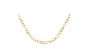 Revere 9ct Yellow Gold 3-in-1 Figaro 20 Inch Chain
