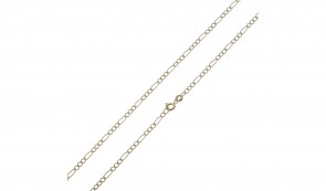 Revere 9ct Yellow Gold 3-in-1 Figaro 24 Inch Chain