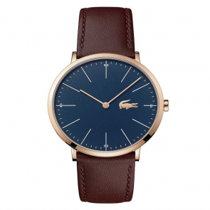Lacoste Classic Men's Brown Leather Strap Watch