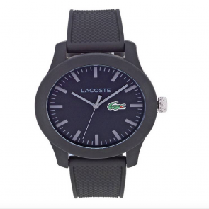 Lacoste 12.12 Men's Black Silicone Strap Watch