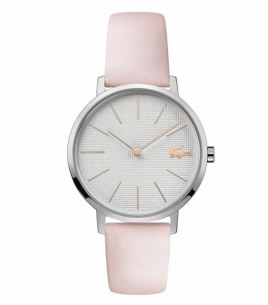 Lacoste Ladies Pink Leather Strap Watch