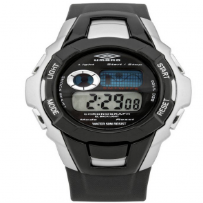 Umbro Chronograph Black Plastic Strap Watch
