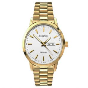 Sekonda Men's Gold Plated Stainless Steel Bracelet Watch