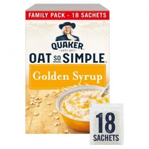 Quaker Q/S/S Golden Syrup Porridge Sachet 18X36g