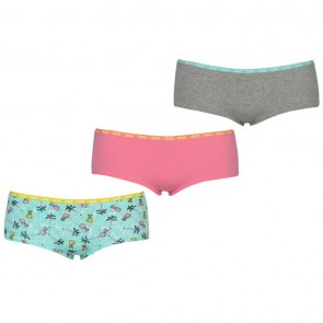 SoulCal 3 Pack Briefs Ladies - Pink/Grey M Mix.