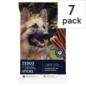 Tesco 7 Dental Sticks For Large Dogs 270G