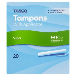 Tesco Applicator Super Tampons 20 Pack.