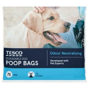 Tesco Dog Poop Bags 75'S