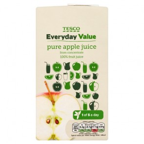 Tesco Everyday Value Apple Juice 1 Litre