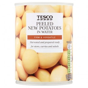 Tesco New Potatoes In Water Tinned 567G