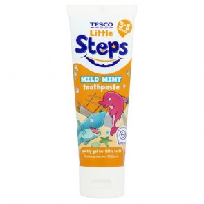 Tesco Steps Toothpaste 3-5 75Ml.