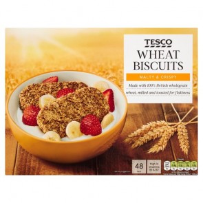 Tesco Wheat Biscuits Cereal 48Pk