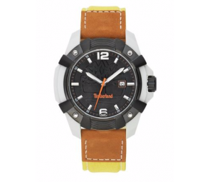 Timberland Men's Chocorua Black Dial Leather Strap Watch
