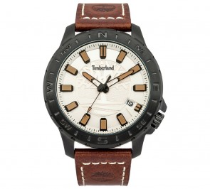 Timberland Wayland Men's Brown Leather Strap Watch